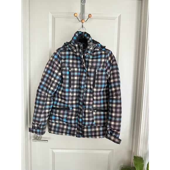 Funk ‘N’ Soul Women’s Ski Snowboard Plaid Jacket Sz. Small - Picture 1 of 15